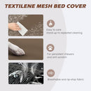 HEEYOO ELEVATED DOG BED COOLING RAISED PET COT CHEW PROOF WASHABLE MESH - BROWN - Like New