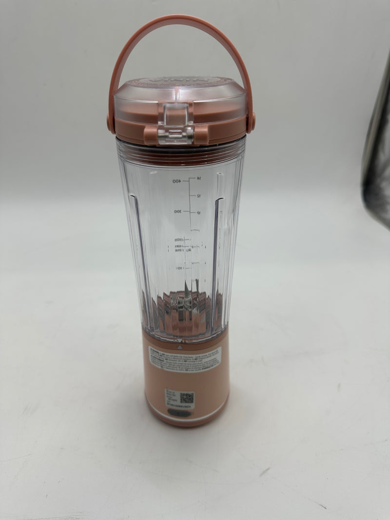NINJA BC155PE BLAST PORTABLE BLENDER, CORDLESS, 18OZ - PEACH - Like New