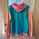 BOX LUNCH SPYXFAMILY LONG SLEEVE ANIME HOODIE SIZE M COLORBLOCK PANEL PORTRAIT - Like New