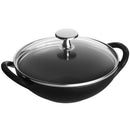 STAUB CAST IRON BABY WOK, 0.5-QUART - BLACK MATTE - Like New