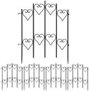 AMAGABELI DECORATIVE GARDEN FENCE 27INX9FT OUTDOOR BORDER FENCE - BLACK - Like New