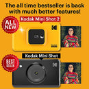 KODAK INSTANT 2 IN 1 PORTABLE WIRELESS INSTANT CAMERA & PHOTO PRINTER - YELLOW - Like New