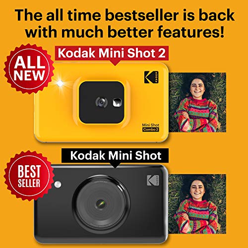KODAK INSTANT 2 IN 1 PORTABLE WIRELESS INSTANT CAMERA & PHOTO PRINTER - YELLOW - Like New