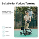 ELENKER BEST VALUE KNEE WALKER 10" FRONT WHEELS MEDICAL SCOOTER CRUTCH BLACK - Brand New