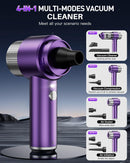 EYYA HANDHELD CAR VACUUM CLEANER CORDLESS, 15000PA HIGH - PURPLE/SILVER - Like New