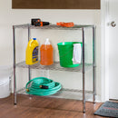 HONEY CAN DO CHROME 3-TIER ADJUSTABLE SHELVING 200-LB SHELF CAPACITY - CHROME - Like New
