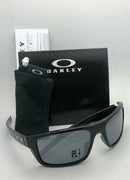 OAKLEY DROP POINT SUNGLASSES POLISHED BLACK FRAME BLACK IRIDIUM LENSES 61-18-132 - Like New