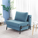 VONANDA MODERN SOFA FOLDING BED SLEEPER CONVERTIBLE CHAIR MULTI-FUNCTION BLUE - Like New
