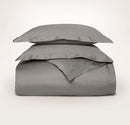 BOLL & BRANCH SIGNATURE HEMMED DUVET KING/CAL KING, STONE - LUXURY 100% COTTON - Brand New