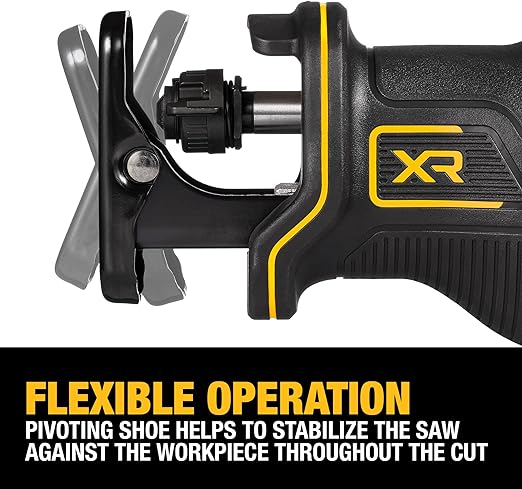 Dewalt 20V MAX XR Reciprocating Saw Cordless 2-FingerTrigger Tool Only - Yellow - Like New