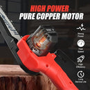 VETOPER Mini Chainsaw Cordless 6" Battery Powered - RED/BLACK - Like New
