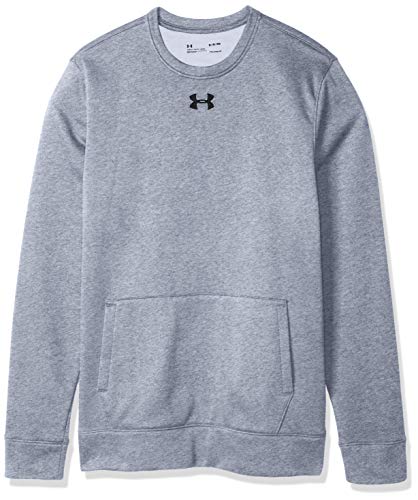 1302159 Under Armour Men's Rival Fleece 2.0 Crew Pullover Black/Gray 2XL - Brand New