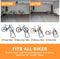 ACELETIQS BIKE STAND FLOOR INDOOR BIKE RACK, 1-5 BIKE - BLACK - Like New