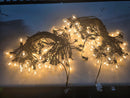 BRIGHTOWN OUTDOOR STRING LIGHTS 2 PACKS TOTAL LENGTH 109FT, 50 BULBS - BLACK - Like New