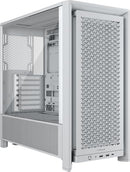 CORSAIR 4000D RS FRAME MODULAR HIGH AIRFLOW MOTHERBOARD COMPATIBLE - WHITE - Like New