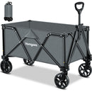 HOMGAVA COLLAPSIBLE FOLDING WAGON HEAVY DUTY,FOLDABLE UTILITY CART WITH WHEELS - Like New