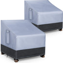 FEZOSY OUTDOOR FURNITURE COVER PATIO 2-PACK - GRAY BLACK - Brand New