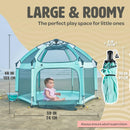 POP 'N GO Premium Indoor and Outdoor Baby Playpen - SWEET MINT - Like New