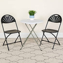 Flash Furniture 8 Pack HERCULES Series 650 lb. Capacity Fan Back Folding Chair - Like New