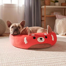 JAZWARES SQUISHMALLOWS 30" CICI THE RED PANDA PET BED LARGE - BRIGHT RED - Like New