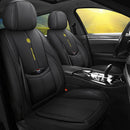 KIVAGURU FRONT SEAT COVERS 2 PCS WATERPROOF LEATHER CAR SEAT PROTECTORS - BLACK - Like New