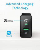 ANKER QUICK CHARGE 3.0 18W USB WALL CHARGER (2.0 USB-A TO USB-C CABLE) - BLACK - Like New