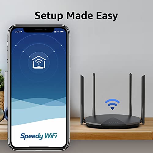 SPEEDEFY HIGH SPEED PRO WIFI ROUTER DUAL BAND AC2100 WIRELESS ROUTER - BLACK - Like New