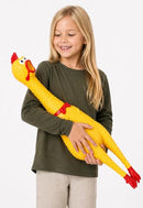 Animolds Crazy Huge Rubber Chicken 29 Inch Screaming Squeaks Up to 45 Seconds - Brand New