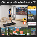 UPREIGN 2 IN 1 TREADMILL WALKING PAD REMOTE CONTROL APP LED DISPLAY - BLUE BLACK - Like New