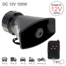 EPATHCHINA 7 TONE SOUND LOUD CAR SIREN VEHICLE HORN AMBULANCE REMOTE - BLACK - Like New