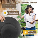 SIMPLICITY NETTED HAT, LEATHER STRAP - BLACK - Like New