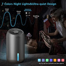 Makayla Dehumidifiers for Home, 56 oz, Portable w 7 Colors LED Light - White - Like New