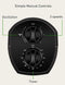 HOLMES 31" MANUAL TOWER FAN, 70° OSCILLATION, Adjust Vents, 17035 - BLACK - Like New