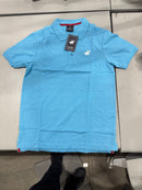 PACIFIC POLO CLUB SHORT SLEEVES POLO - SIZE: MEN M - CYAN - Like New