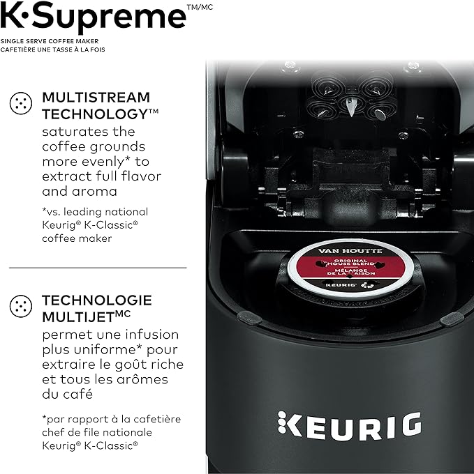 K-Supreme Single Serve K-Cup Pod Coffee Maker K910 - BLACK Like New