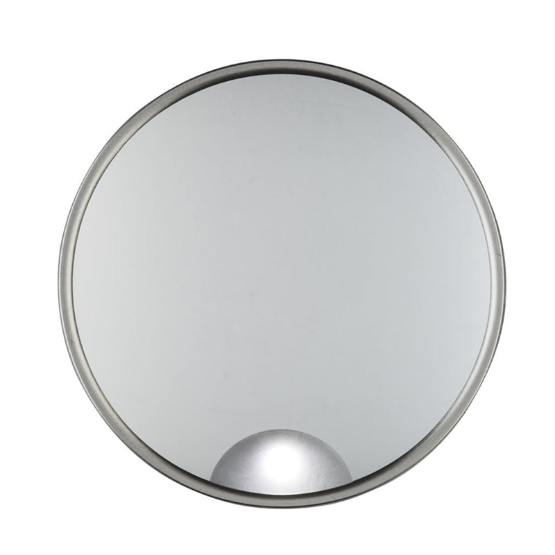 CONAIR LIGHTED SUCTION CUP MIRROR, 15X MAGNIFICATION, 1 COUNT, 41658N - GRAY - Brand New