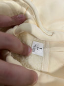 GENERIC LARGE CREAM HOODIE JACKET, FULL ZIP - CREAM - Like New
