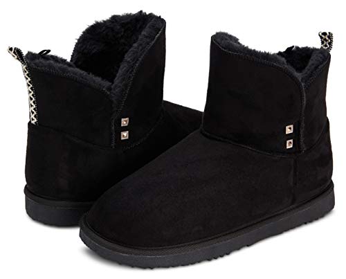 Floopi Warm Winter Boots for Women, Faux Fur Eco-Friendly Ankle Bootie - Size 9 - Brand New