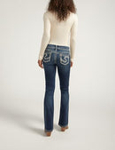 SILVER JEANS WOMEN'S SUKI MID RISE CURVY BOOTCUT JEANS WOMEN 34X32 INDIGO - Like New