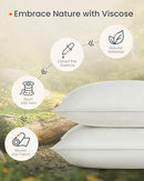 SONGMICS HOME Bed Pillows King Size Set of 2,Down Alternative Hotel Pillow - Like New