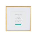 BOWENTURBO SQUARE METAL PICTURE FRAME FOR WALL TABLE TOP THIN EDGE (6X6) - GOLD - Brand New