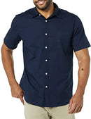 AMAZON ESSENTIALS MEN'S SLIM-FIT SHORT-SLEEVE POPLIN SHIRT NAVY SIZE XL - Brand New
