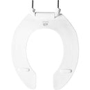 Bemis 2055SSCT 000 Commercial Heavy Duty Open Front Toilet Seat Round - White - Brand New