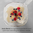 CHEFMAN 48 OZ. 6-SPEED COUNTERTOP BLENDER WITH 20 OZ. JAR AND TAMPER TOOL, BLACK - Like New