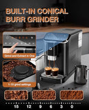 ZSTAR FULLY AUTOMATIC ESPRESSO MACHINE MILK FROTHER PROFESSIONAL - BLACK - Like New