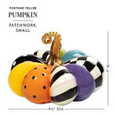 MACKENZIE-CHILDS Fortune Teller Patchwork Pumpkin Decor, Halloween Home Decor - Like New