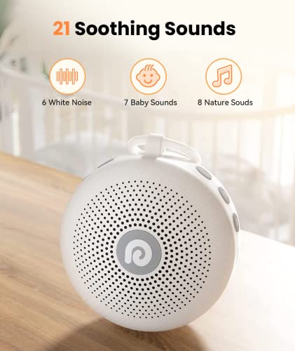 Dreamegg Portable Noise Machine 21 Soothing Sound HFD-D11-MAX-WHITE - White - Like New