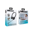BILLBOARD TELECOM HEADSET BINAURAL OVER THE HEAD HEADSET BB2948 - BLACK - Brand New