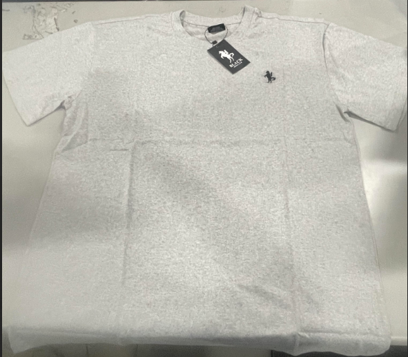 BLACK HORSE CLUB MEN'S CREW SHIRT - SIZE: MEN XL - GRAY - Like New