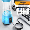 JUICEUP PORTABLE ELECTRIC JUICER,SMOOTHIE BLENDER 380ML USB RECHARGEABLE - BLUE - Like New